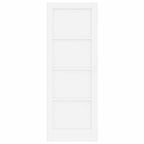 Porta Interna Scorrevole Bianca 73,5 x 198,5 cm Legno Compensato