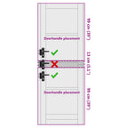 Porta Interna Scorrevole Bianco 73,5 x 211 cm Legno Compensato