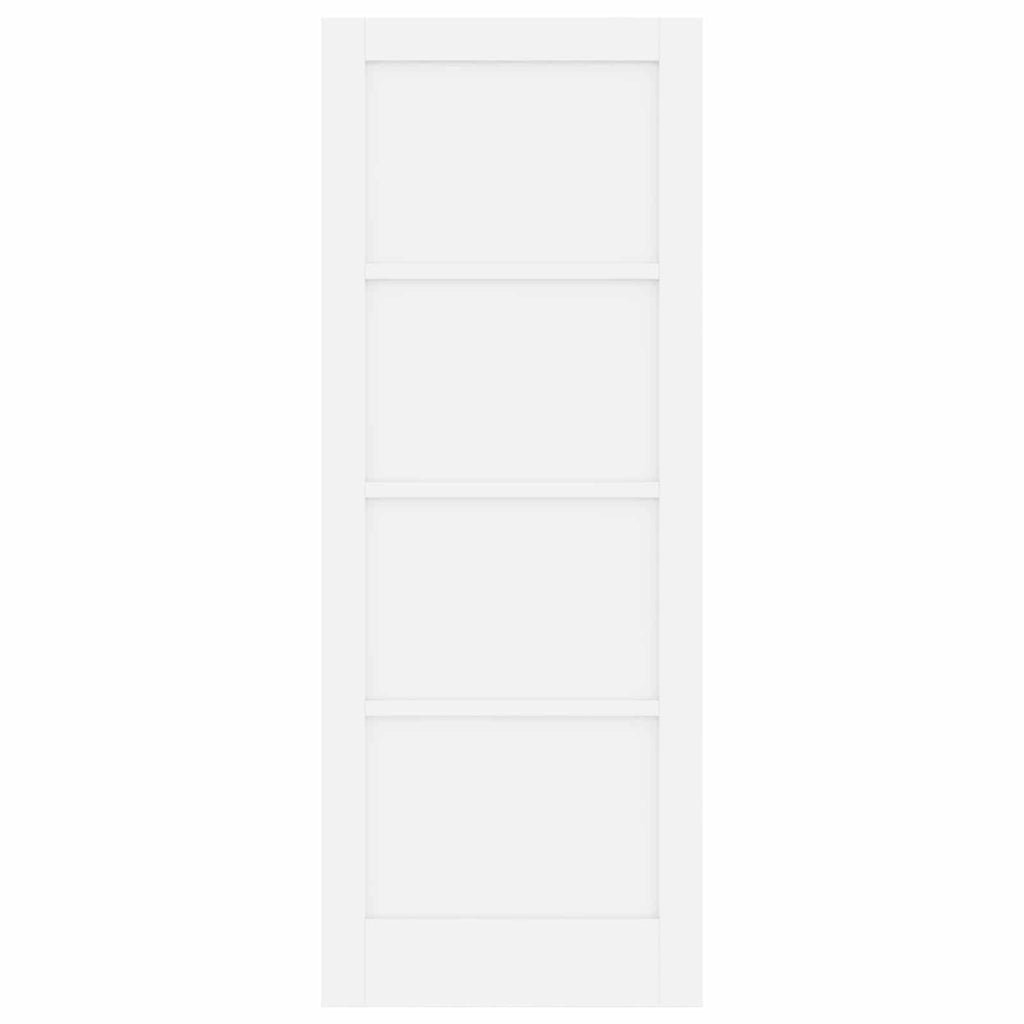 Porta Interna Scorrevole Bianca 78 x 202 cm Legno Compensato