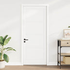 Porta Interna Scorrevole Bianca 83 x 211 cm Legno Compensato