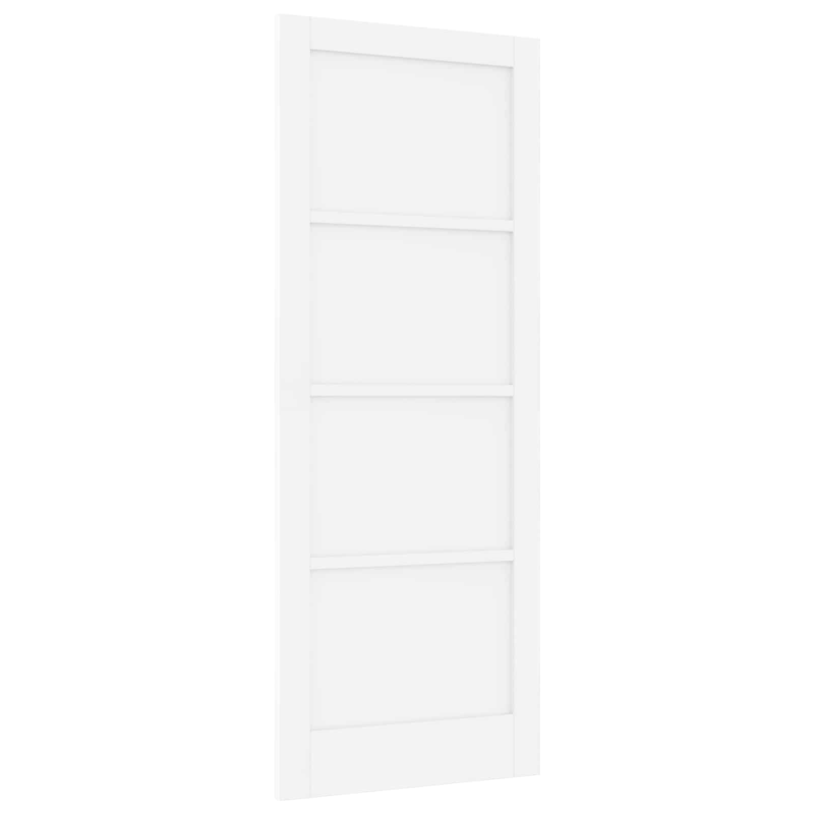 Porta Interna Scorrevole Bianca 83 x 211 cm Legno Compensato