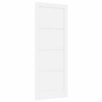 Porta Interna Scorrevole Bianca 83 x 211 cm Legno Compensato
