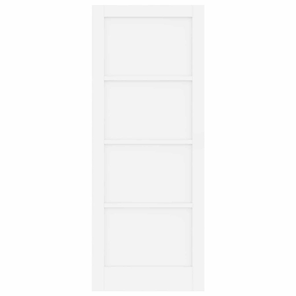 Porta Interna Scorrevole Bianca 83 x 211 cm Legno Compensato