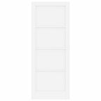 Porta Interna Scorrevole Bianca 83 x 211 cm Legno Compensato