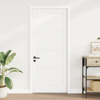 Porta Interna Scorrevole Bianco 86 x 211 cm Legno Compensato