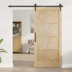 Porta Interna Scorrevole Legno Compensato Naturale 93 x 202 cm