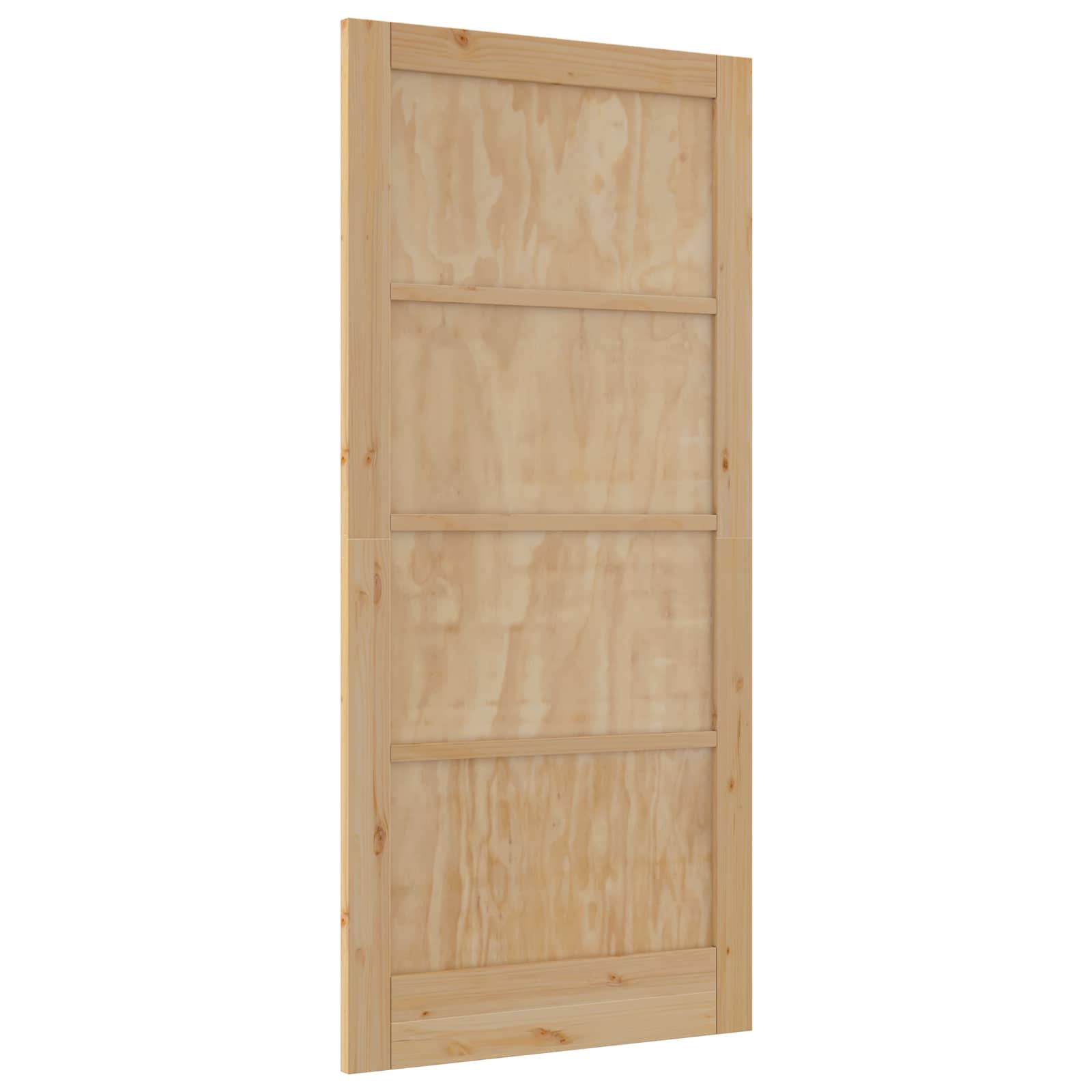 Porta Interna Scorrevole Legno Compensato Naturale 93 x 202 cm
