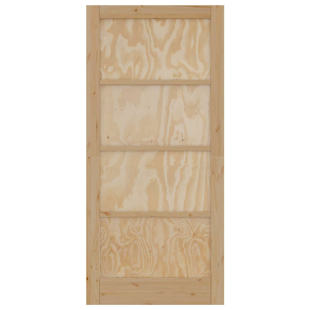 Porta Interna Scorrevole Legno Compensato Naturale 93 x 202 cm