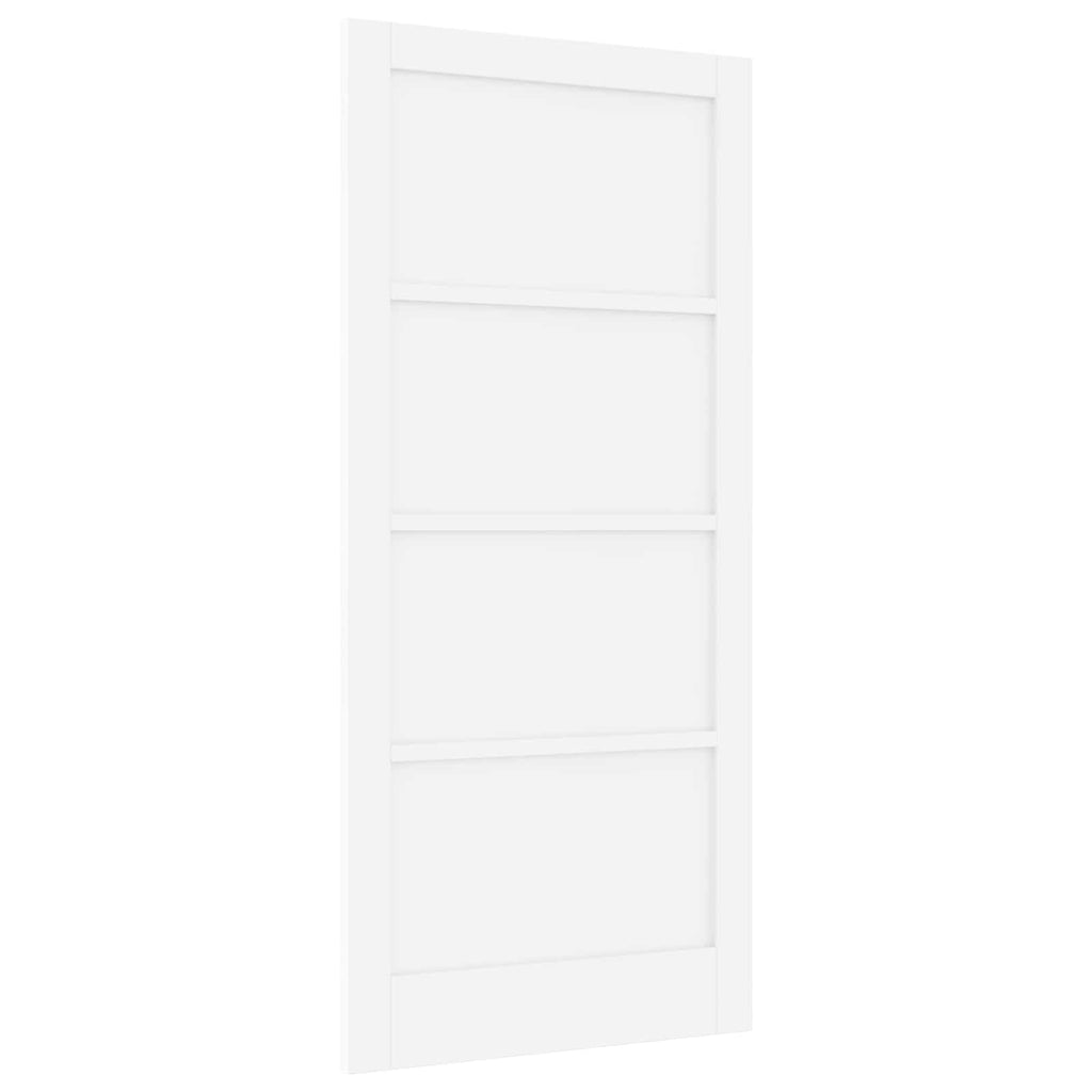 Porta Interna Scorrevole Bianco 93 x 202 cm Legno Compensato