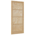 Porta Interna Scorrevole in Legno Compensato e Pino Naturale 93 x 211 cm