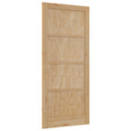 Porta Interna Scorrevole in Legno Compensato e Pino Naturale 93 x 211 cm