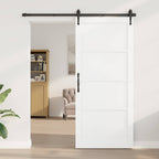 Porta Interna Scorrevole Bianca 93 x 211 cm Legno Compensato