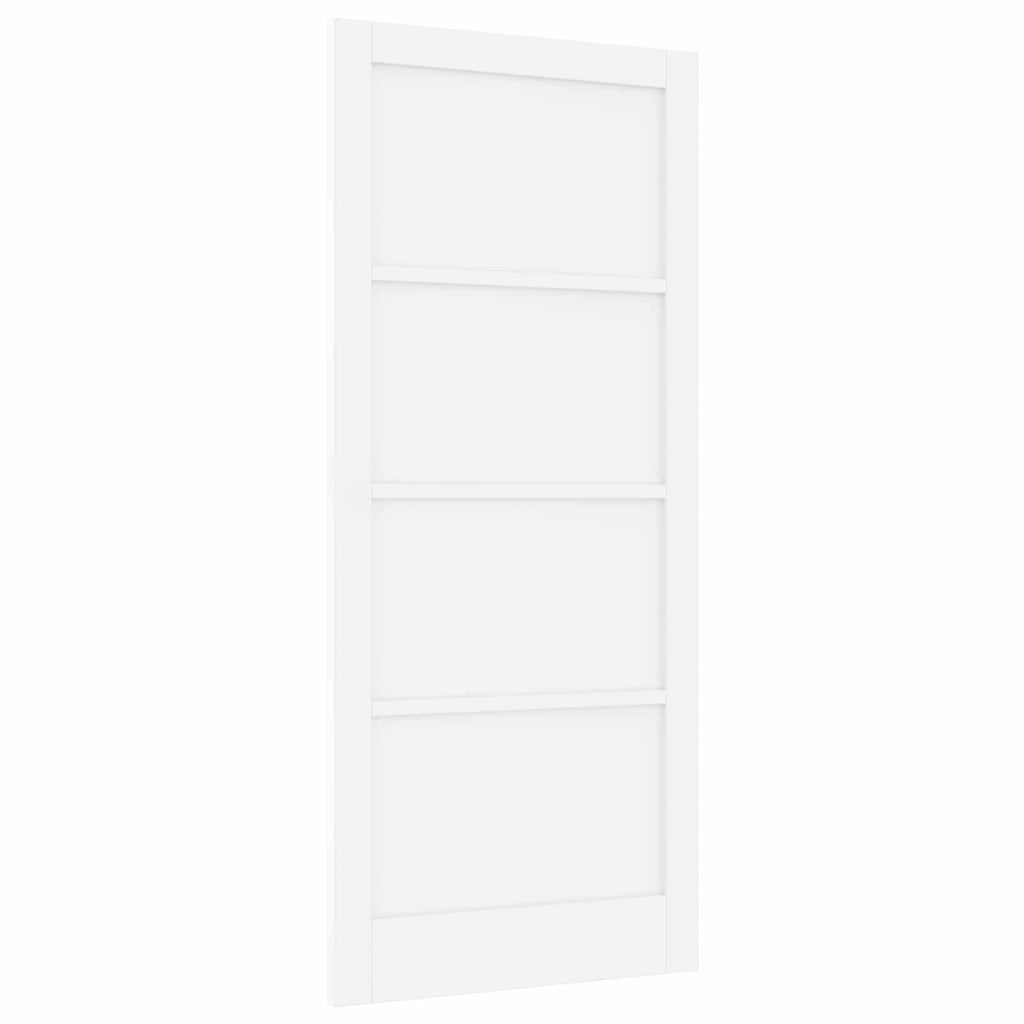 Porta Interna Scorrevole Bianca 93 x 211 cm Legno Compensato