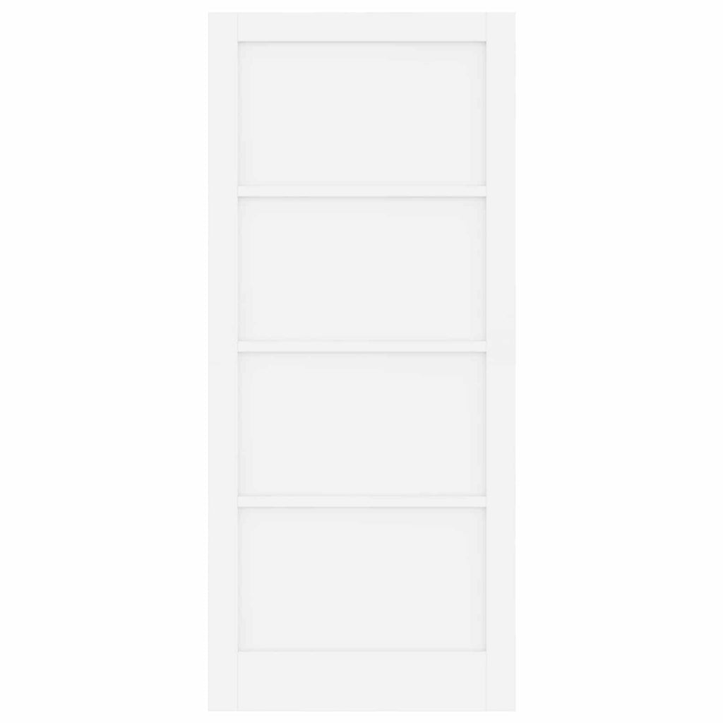 Porta Interna Scorrevole Bianca 93 x 211 cm Legno Compensato