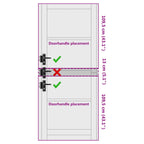 Porta Interna Scorrevole Bianca 93 x 232 cm Legno Compensato