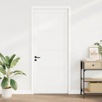 Porta Interna Scorrevole Bianca 93 x 232 cm Legno Compensato