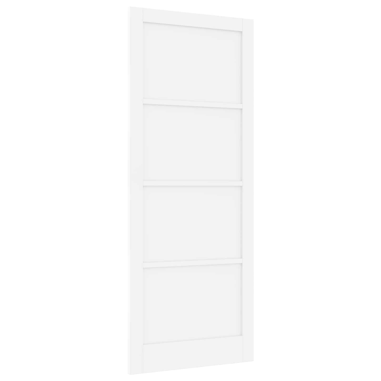 Porta Interna Scorrevole Bianca 93 x 232 cm Legno Compensato