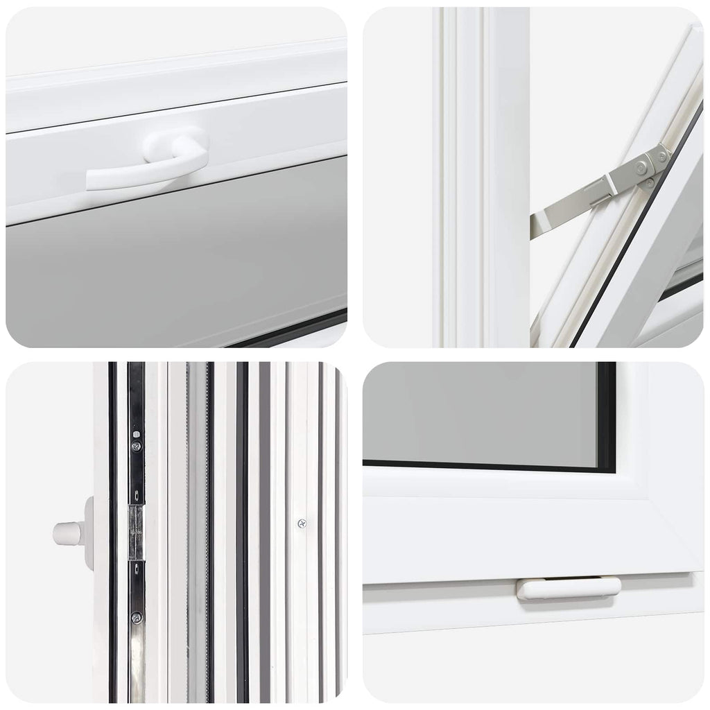 Finestra per Soffitta RISOR 100 x 40 cm PVC e Vetro Bianco