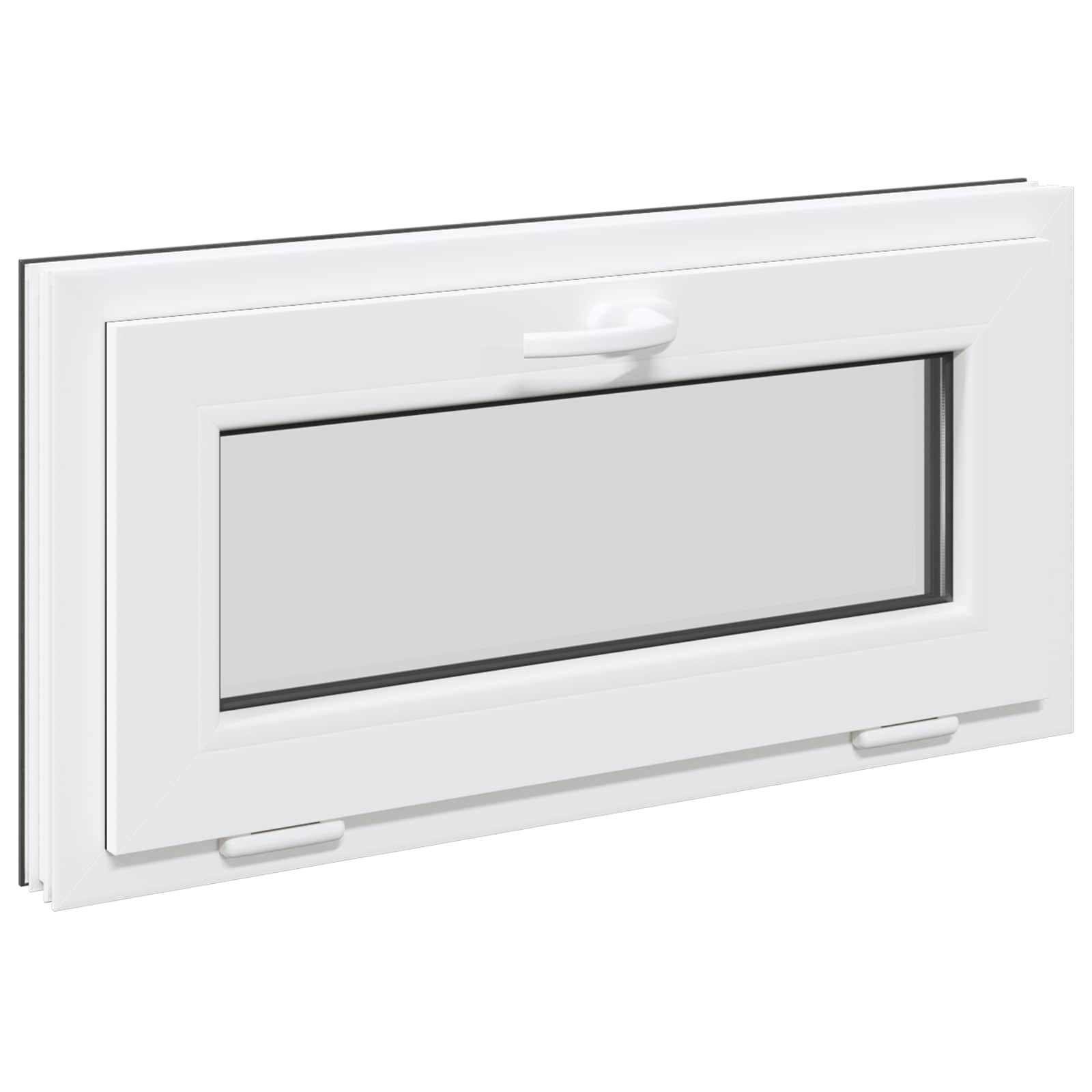Finestra per Soffitta RISOR 80 x 40 cm PVC e Vetro Antracite