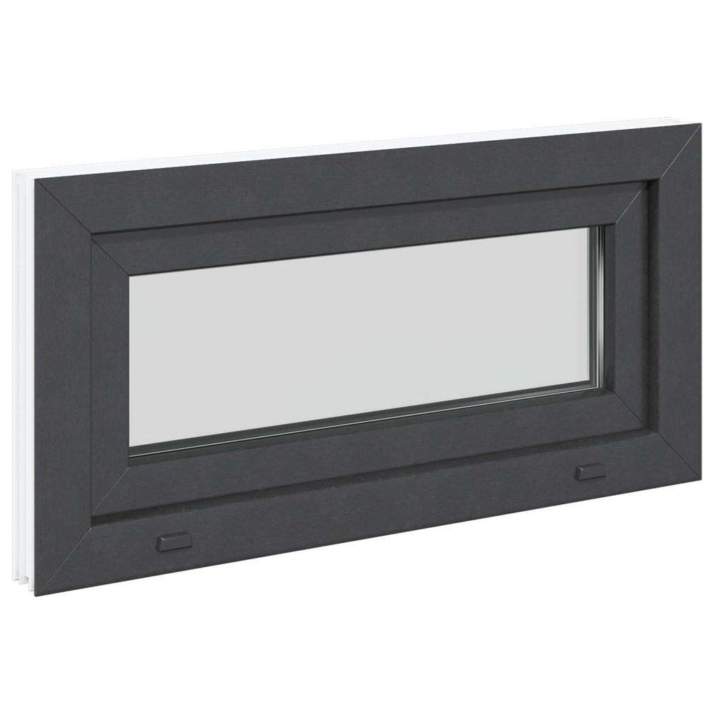 Finestra per Soffitta RISOR 80 x 40 cm PVC e Vetro Antracite