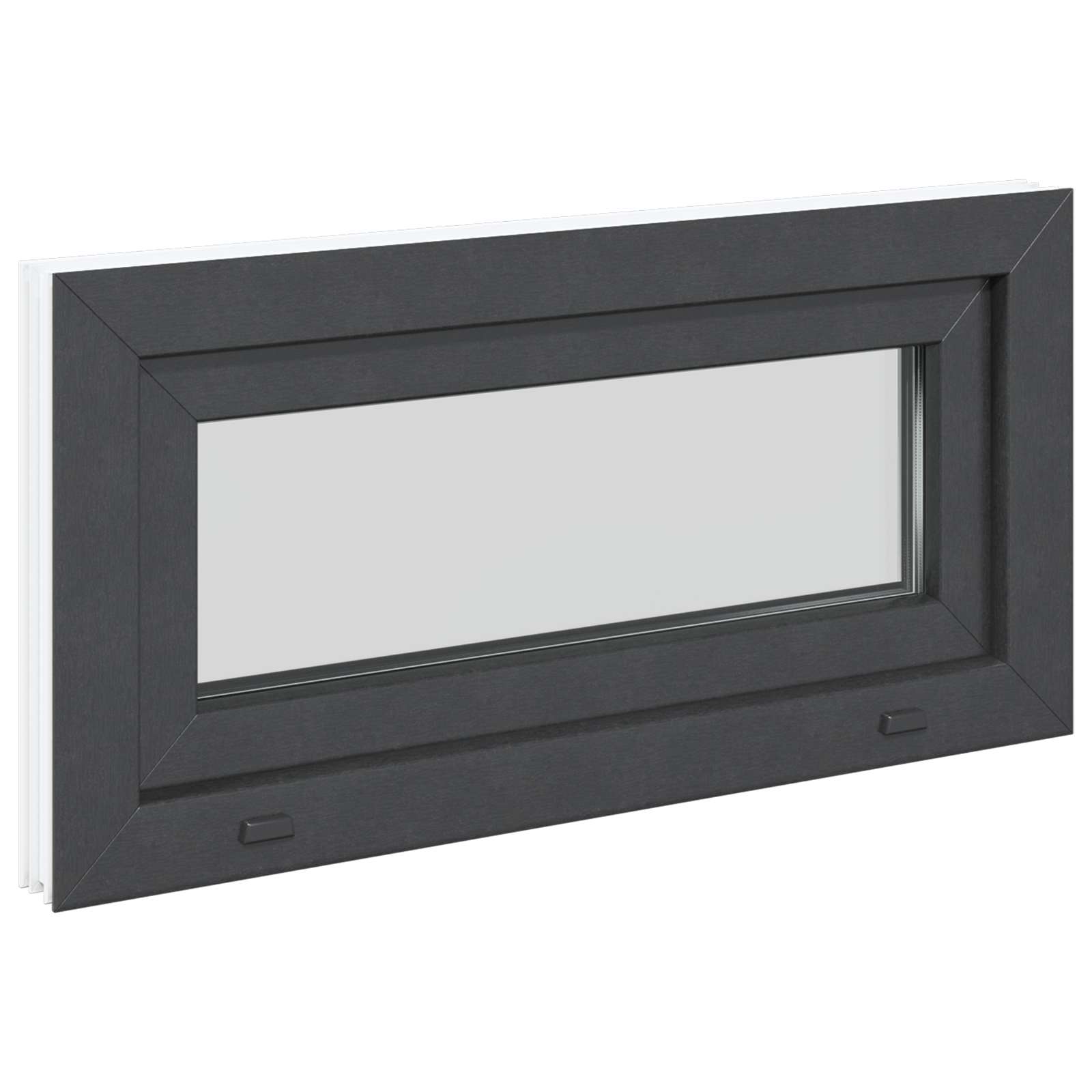 Finestra per Soffitta RISOR 80 x 40 cm PVC e Vetro Antracite