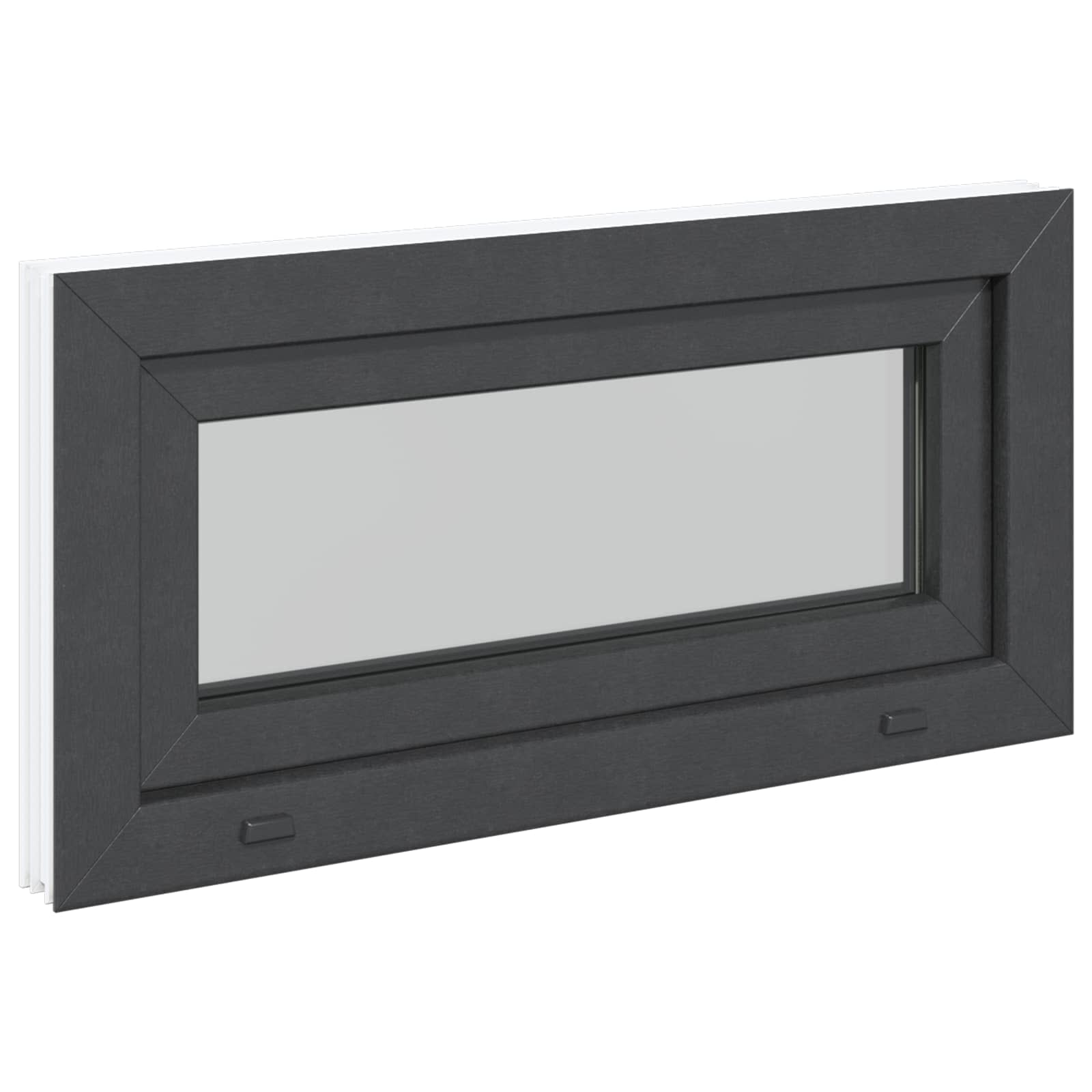 Finestra per Soffitta RISOR 80 x 40 cm PVC e Vetro Antracite